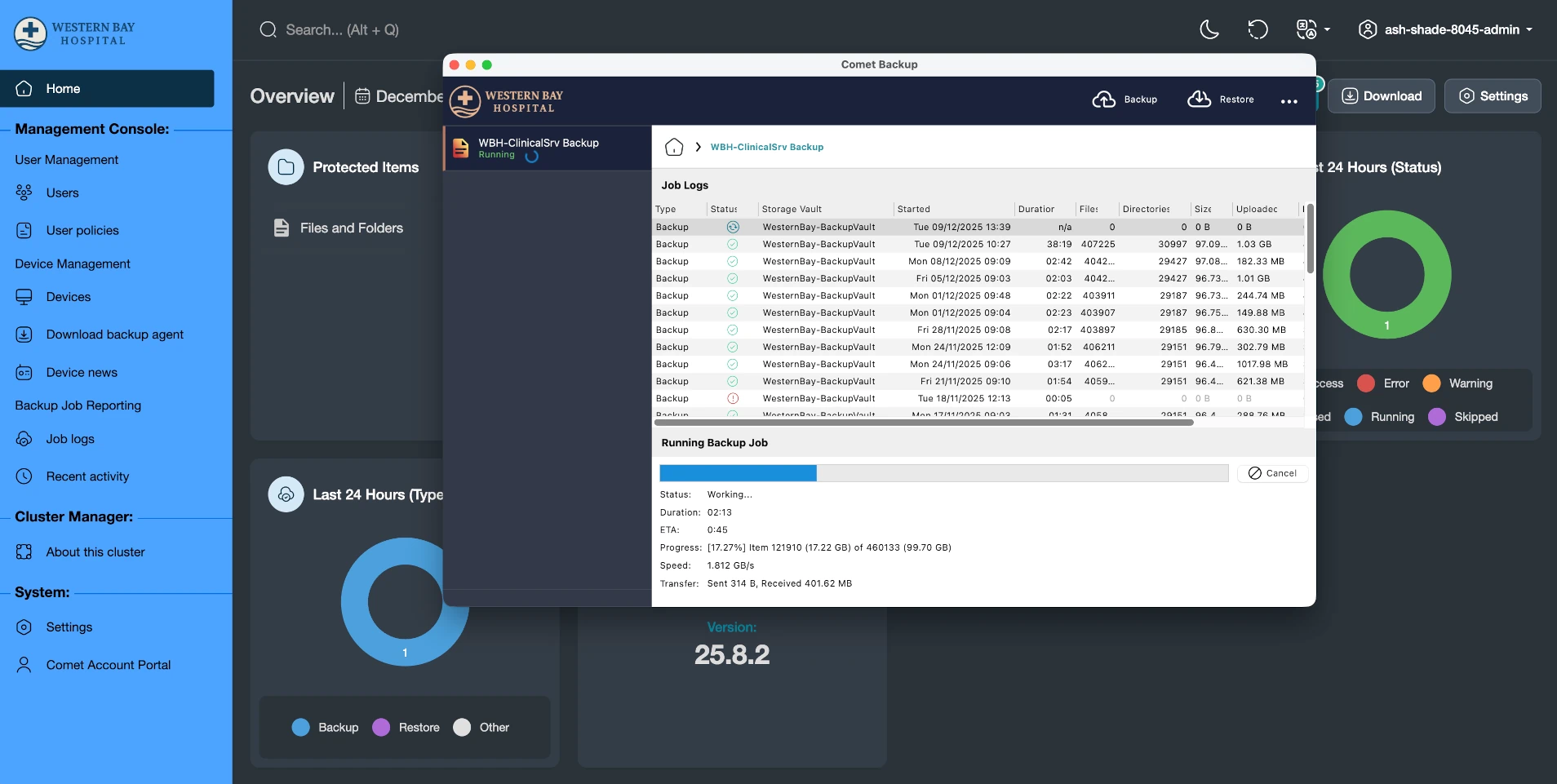 Fully re-brand and while-label Comet Backup.