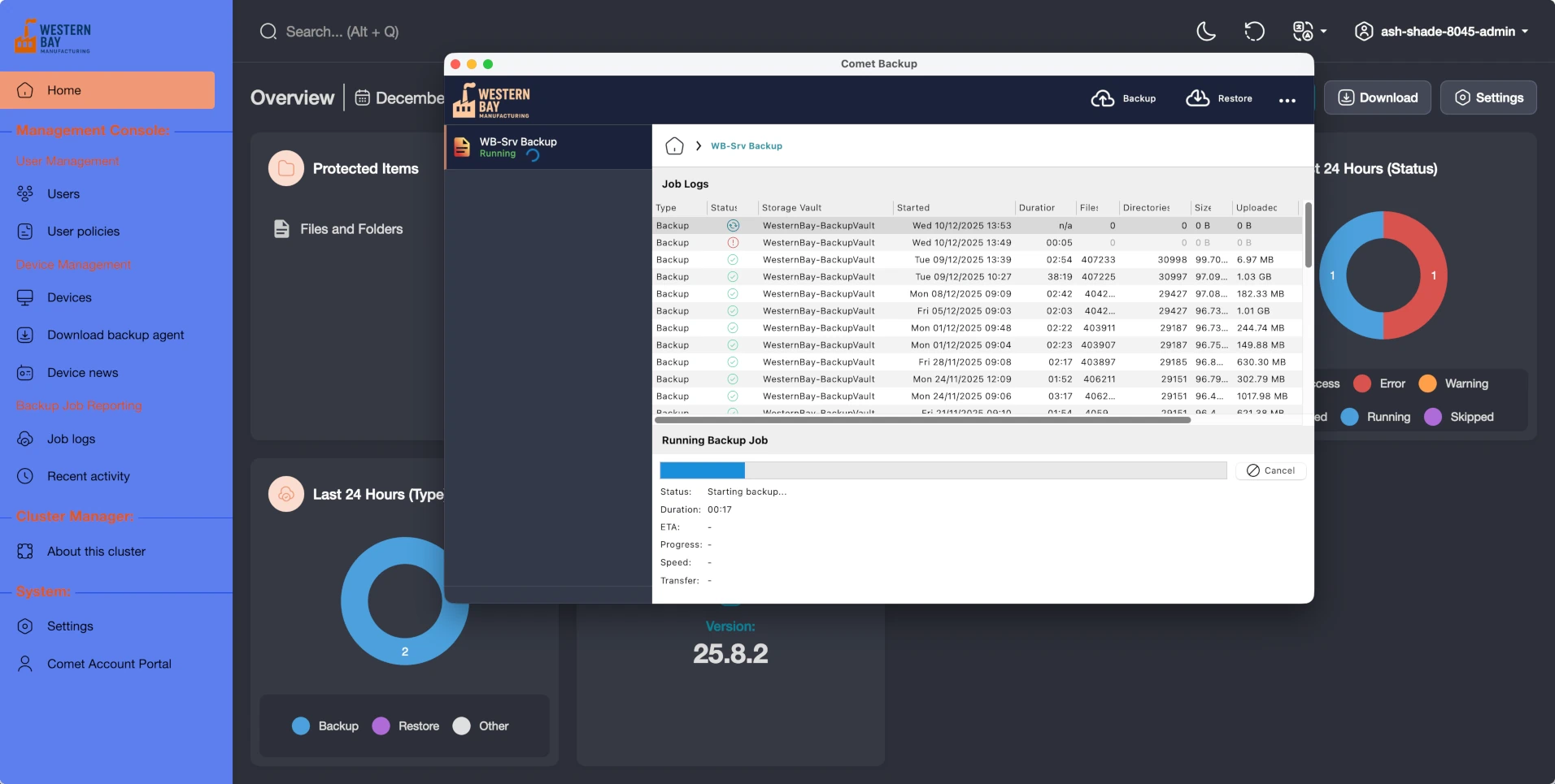 Fully re-brand and while-label Comet Backup.