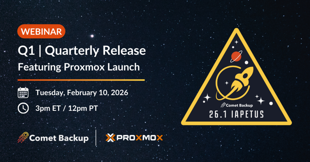 Comet Backup – 26.1 Iapetus Q1 Quarterly Release Webinar